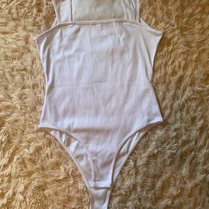 White Polyester Blend Fabric